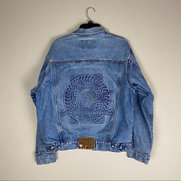 Billy Jean Denim Jacket Size XL - Picture 4 of 8